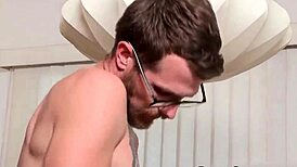 the boy fucks a naked vagina bareback for the first time after a snack