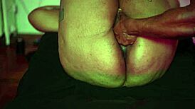 thick light skin woman with tats gets her big clit licked by huge gay bbw