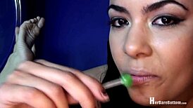 Giselle Humes Spreads Latina Ass and Pussy Lips in Fetish Display