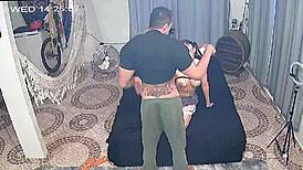 check out this latina couple getting hardcore assfucking and anal in the kennel camera