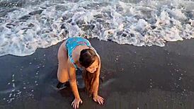 La Cachonda De Anaduro12 Feels Deep Desire On The Beach