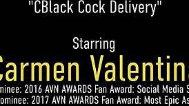 curvaceous carmen valentina licks pussy in dirty interracial scene