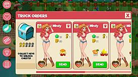 Nutaku booty farm hentai game part 08 features big ass flashing by a sexy milf.