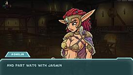 Akabur's Star Channel Features Ashelin in Intimate Cartoon Scene