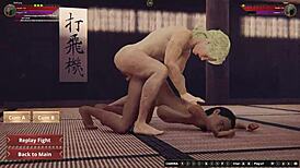 Hey, rien and brittany wrestle naked in 3d, getting into oral, masturbation, and doggystyle action! 😏