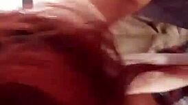 Crazy orgasm on the couch with bent pussy