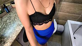 Married Beauty Skips Panties at Meeting, Husband Punishes With Hard Fuck