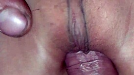 Teen 18+ with big ass bent over for bareback quickie and dirty talk