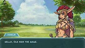 Akabur's Star Channel Features Ashelin in Intimate Cartoon Scene