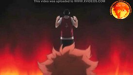 I spit in her ass and she screams in this anime Uedu Kun