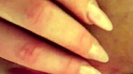 My horny step sister fucks herself in the shower with double penetration