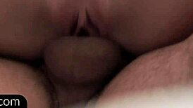 dickriding euro model gets pounded hard by her man.