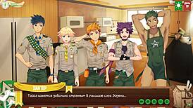 game friends camp episode 24 - collecting info in russian voice