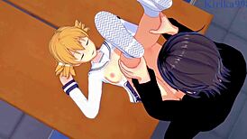 chiaki kanda and kotone hara having wild sex in that hentai