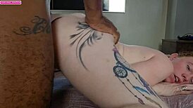 Redhead leaves her big pussy wet for rough fingering