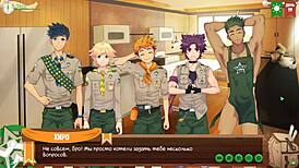 game friends camp episode 24 - collecting info in russian voice