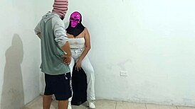 alba fulfills wife's halloween fantasy with husband's best friend, watching her get fucked doggystyle