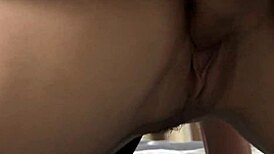 Brunette With Bouncy Tits Enjoys Doggy Style Position