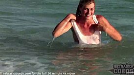 Pretty Florida Teen with Tiny Tits Adores Nude Beach Posing