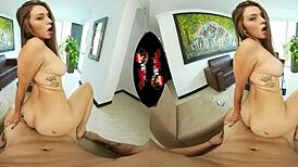 Vrlatina - beautiful latin babe undresses then fucks vr in reality sex