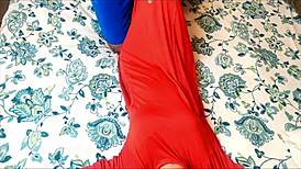 jija fucks unmarried sali in private indian sex with clear audio, licking bent over group pussy