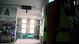 Curious Girl Gets Fucked Hard in Doggy Style Over a Hairy Beaver Outdoors in Raw Action