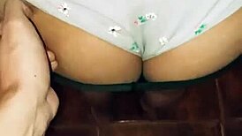 hubby films me, friend bangs in kitchen hard