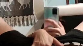 Hot Charles Looks At Reflection While Breaking Ass