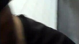 Wow, gym bathroom action with sheer views!