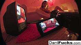 dani daniels gets off by playing with her wet pussy in this solo scene
