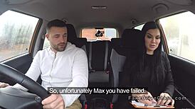 hey, watch this big tits examiner bang a muscled dude!