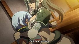 anime queens blade vanquished queens get wild in garage fanservice compilation