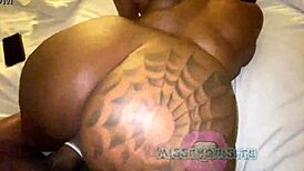 Big booty ebony bbw takes backshots from bbc