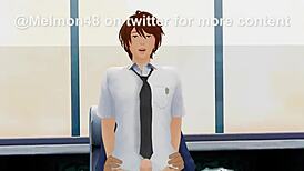 deans pet femboy got fucked hard by school dean in wild session. never thought id see such raw action in 3d cartoon style.