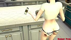 Milk Mother And Wife Episode 5 Fucked By Sons In Kitchen