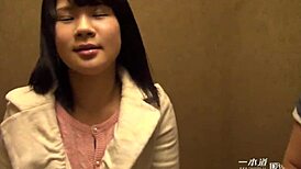 Asian Landlady Ami Gives Shaved Blowjob and Handjob