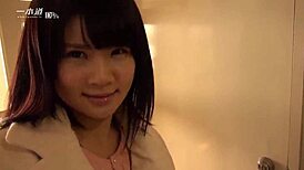 Asian Landlady Ami Gives Shaved Blowjob and Handjob