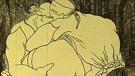 Vintage erotic drawing captures timeless sensual art.