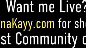 bored blonde nina kayy uses dildo for masturbation orgasm in lingerie