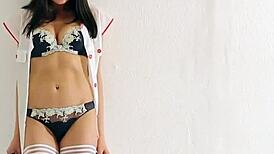 Yo, this horny doctor fingers her ass to climax! 😈