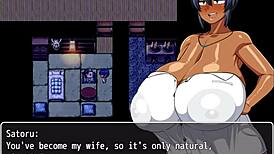 Tanned girl natsuki explores hentai game episode 39 wife raw mating.