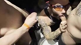 Raw Orgy Explodes in Nightclub Bathroom Chaos