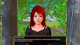 i'm exploring my new family's big asses and tits in this hentai game, fucking them all with my monster cock