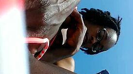 Uh, fingering on the beach, ya know...