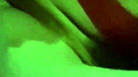 wife's wet blowjob with cum on tits