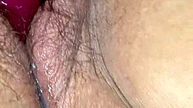 bbw duca wife using vibrator after a messy creampie, damn again