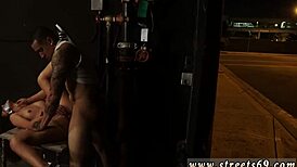 Petite Tattooed Teen in BDSM Bondage with Male Slave Face Farting Extreme