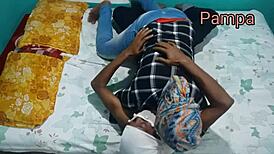 My step brother went hard on me with loud Hindi audio during sex. It was intense!