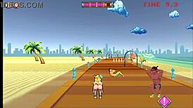 Roller Babe Hentai Game Ep 3 Features Outdoor Gangbang with BBC and BWC