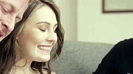 Damn, hardcore amateur gets double teamed in wild bent-over action!